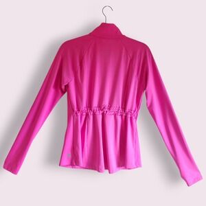 Tek Gear Workout Jacket Full Zip Pink Long Sleeve Athletic Top Womens S